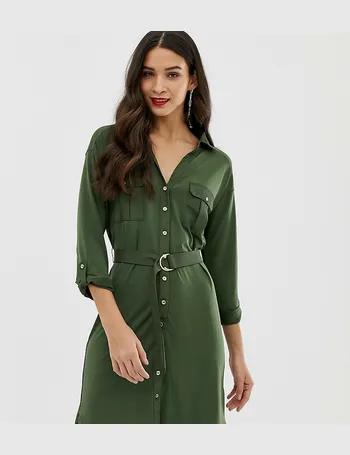 oasis green shirt dress