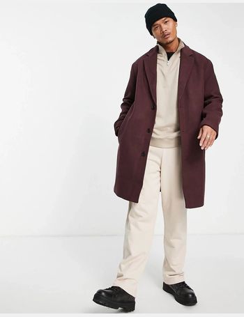 asos mens wool coat