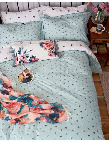 Joules Hydrangea Floral Bedding Green