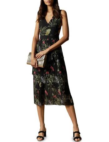 ted baker piana urban halterneck midi dress