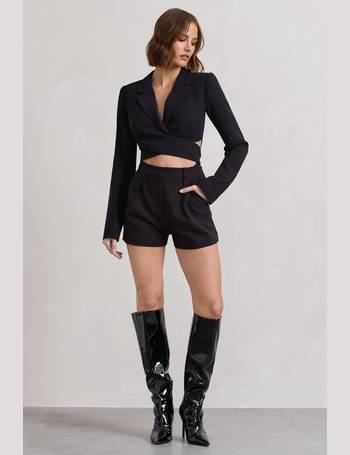 Brooklyn Black Tailored Strapless Playsuit – Club L London - UK