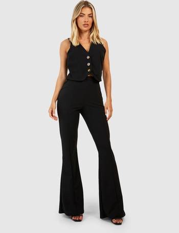 Shop Debenhams Women's Black Flared Trousers up to 80% Off