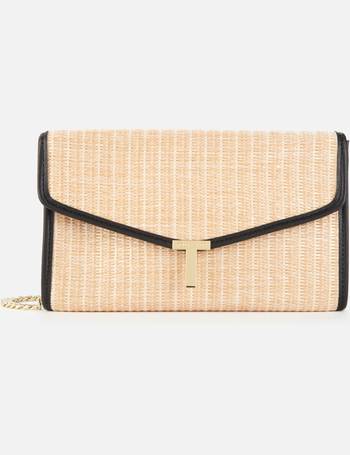 ted baker janiya straw bag in white