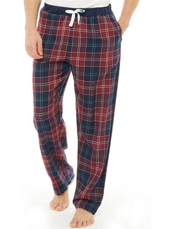 Brave Soul Mens Terrence Full length Tartan Pyjama Bottoms Trousers