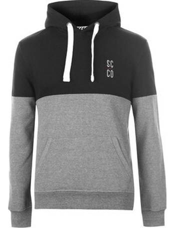 soulcal colour block zip hoodie mens