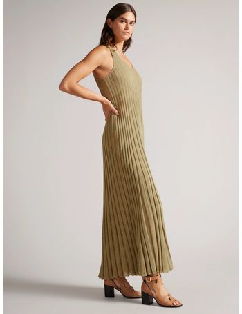 ted baker hariiet maxi dress in yellow