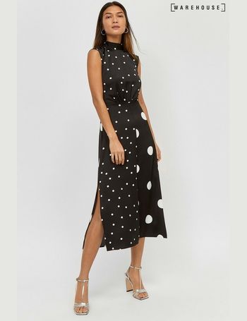 Mixed spot 2024 midi dress warehouse