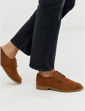 asos design manic flat brogues