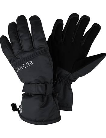 Adults Dare2b Summon Ski Gloves BLACK 