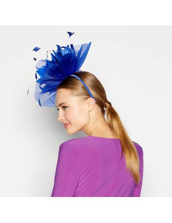 purple fascinator debenhams