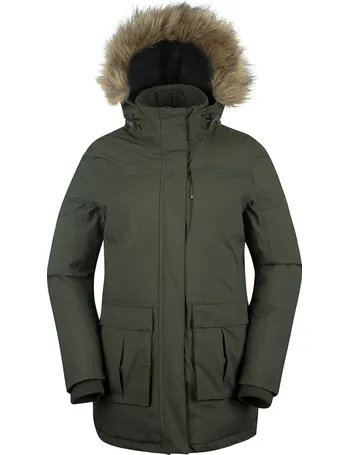 polar hybrid womens long down jacket