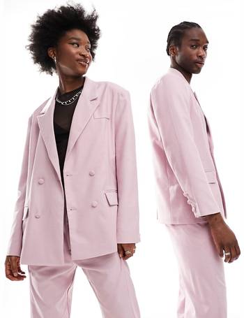 ASOS DESIGN slim skim cigarette suit trouser in pink