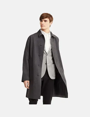 Men blocktech single breasted on sale coat