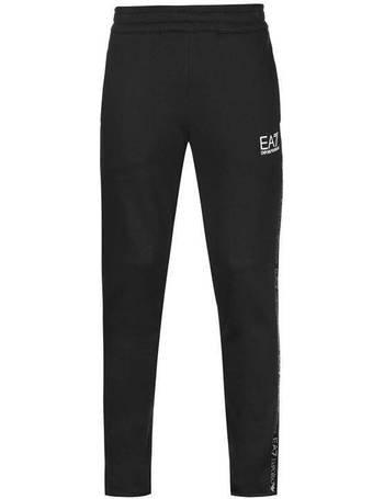 men's black armani joggers