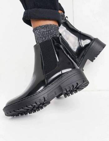 Raid adelina black chunky studded sales chelsea boots