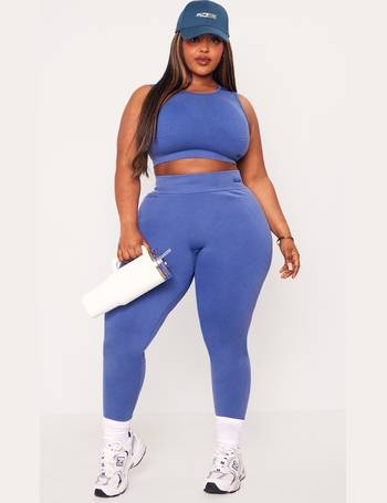 Plt Nude Seamless Contrast Ruched Bum Leggings