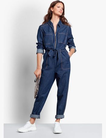 hush joanie denim boiler suit