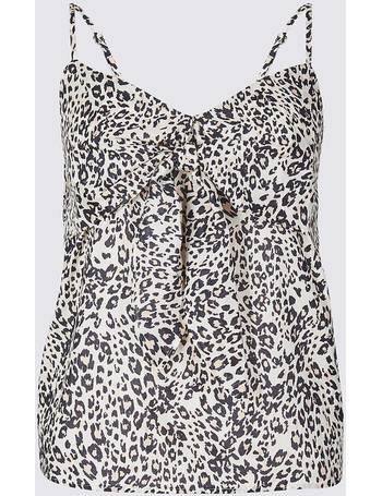 Womens' black and white printed vest from limited collection at Marks & Spencer 