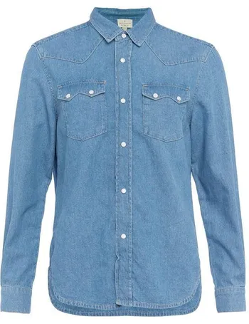 french connection womens denim shirt