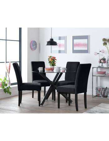 habitat huxley metal dining table