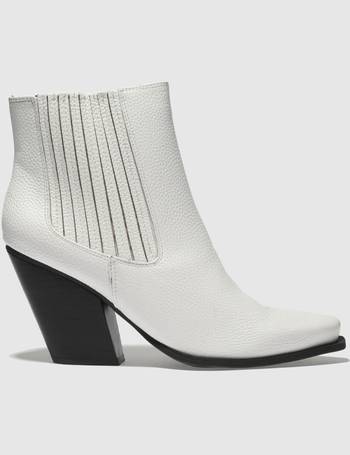 schuh white ankle boots