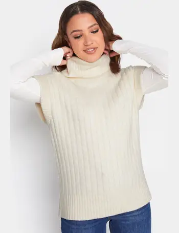LTS Tall Women's Turquoise Blue Ribbed Long Sleeve Knit Jumper