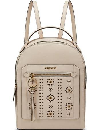 nine west leather backpack