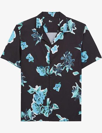 Floral hawaiian collar shirt