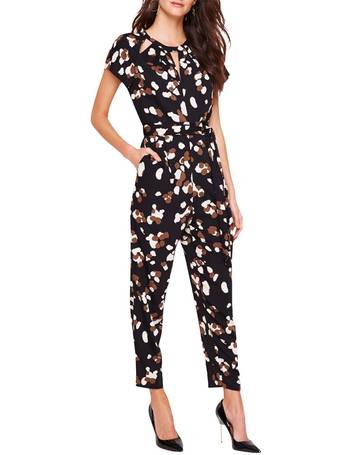 damsel in a dress petal print jumpsuit