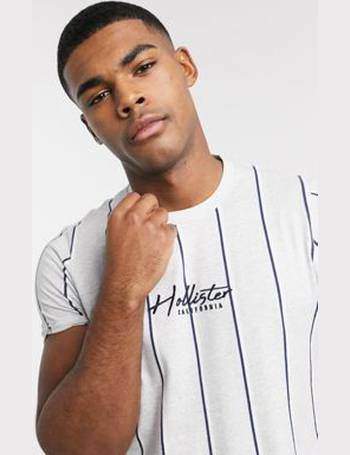 Hollister muscle fit t-shirt tech logo in white