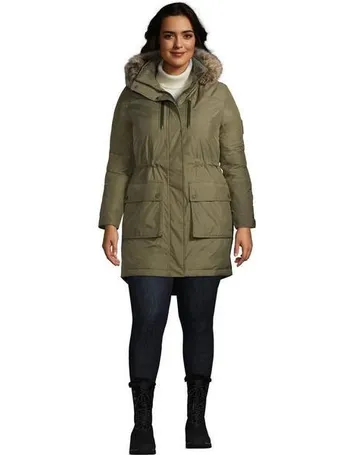 lands end plus size parka