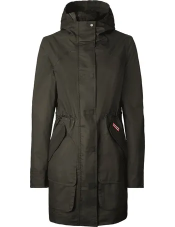 hunter cotton hunting coat olive