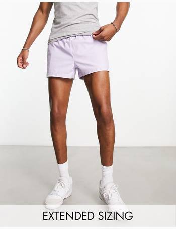 ASOS DESIGN chino shorts in extreme shorter length in grey