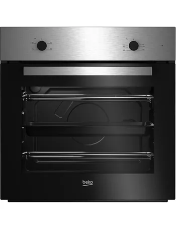 beko qof243b black electric single fan oven