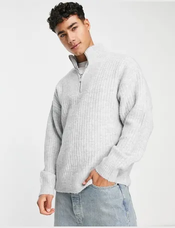 River island half online zip