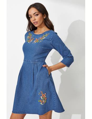 yumi denim dress