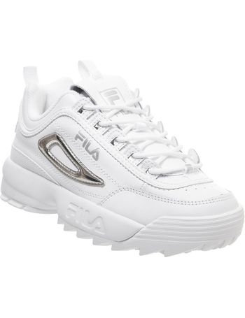 Fila disruptor 2 white cheap and silver