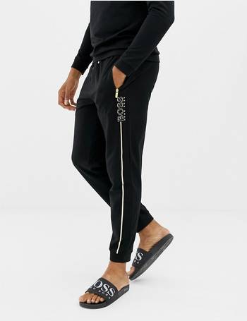 boss bodywear cuffed jogging bottoms