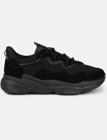 Black hot sale trainers missguided