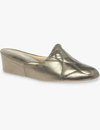 tricia leather mule slippers