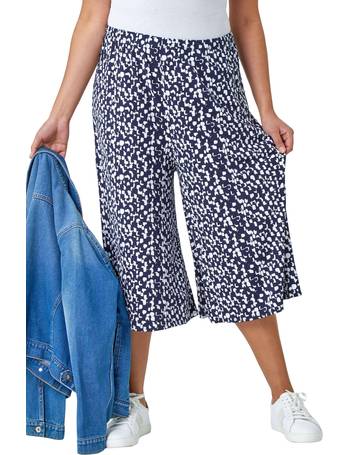 Tencel Denim Woven Wide Leg Trousers