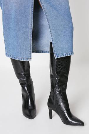 Shop Wallis Black Knee High Boots for Women up to 70% Off