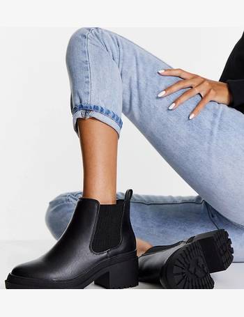 New look flat chunky clearance chelsea boot