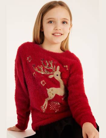 Young girls hot sale christmas jumper