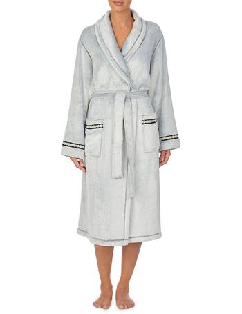 dkny fleece dressing gown