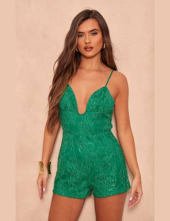 Shop Women's Pretty Little Thing Lace Playsuits up to 60% Off