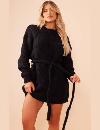 Cream Extreme Chunky Knitted Jumper Dress