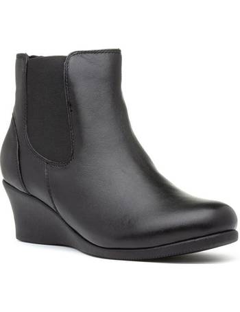 shoe zone ladies wide fit boots