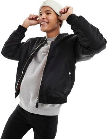 Pull&bear ma1 store bomber in black