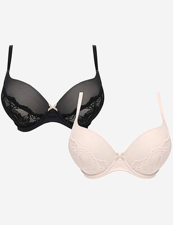 Value Butterfly Lace Padded Plunge Bra